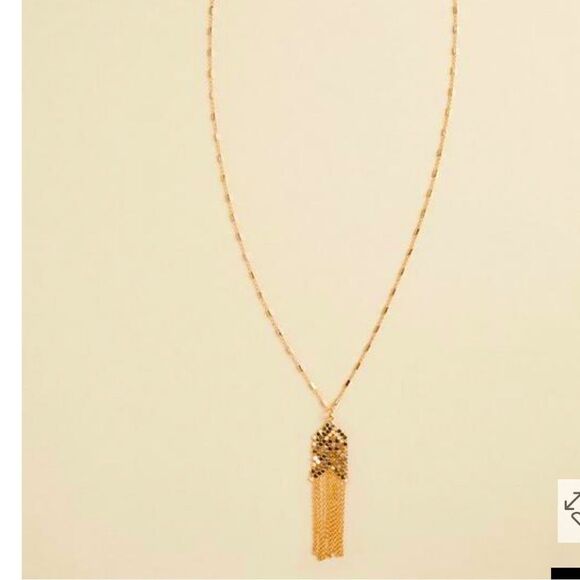 TORRID MESH FRINGE PENDANT NECKLACE - Picture 1 of 3